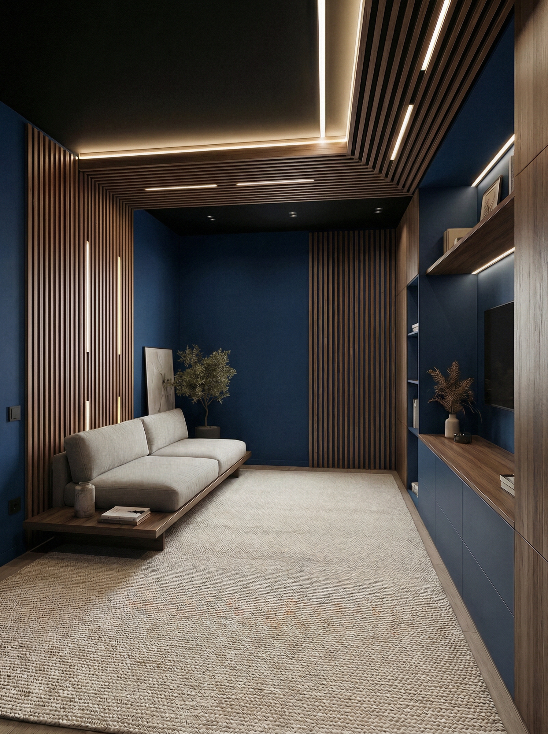 Дизайн гостиной в стиле Минимализм — фото интерьера от нейросети RoomGPT