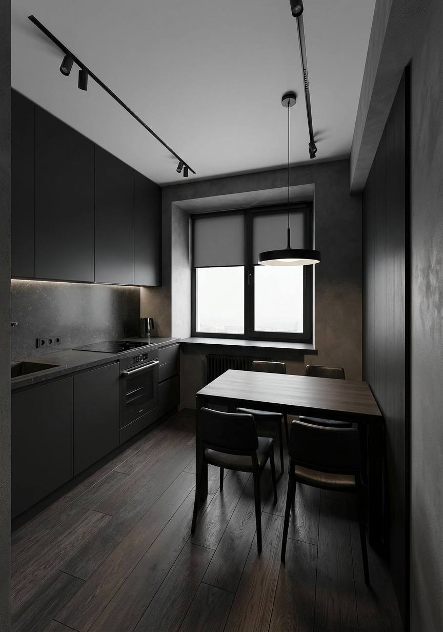 Дизайн кухни в стиле Минимализм — фото интерьера от нейросети RoomGPT