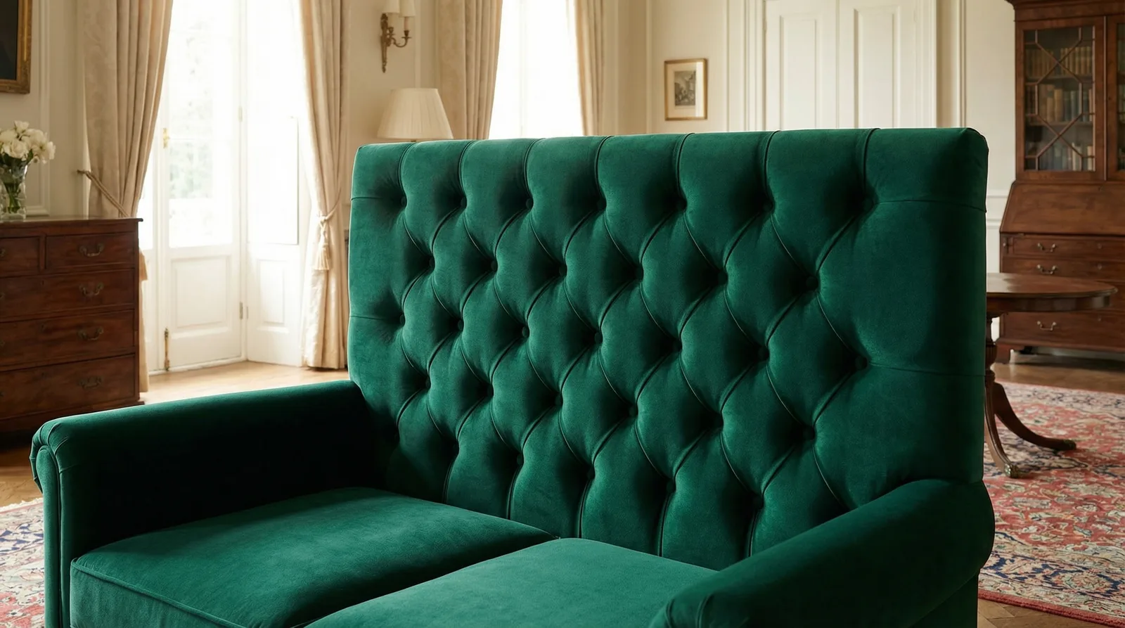 Каретная стяжка в стиле Классика — пример интерьера | RoomGPT