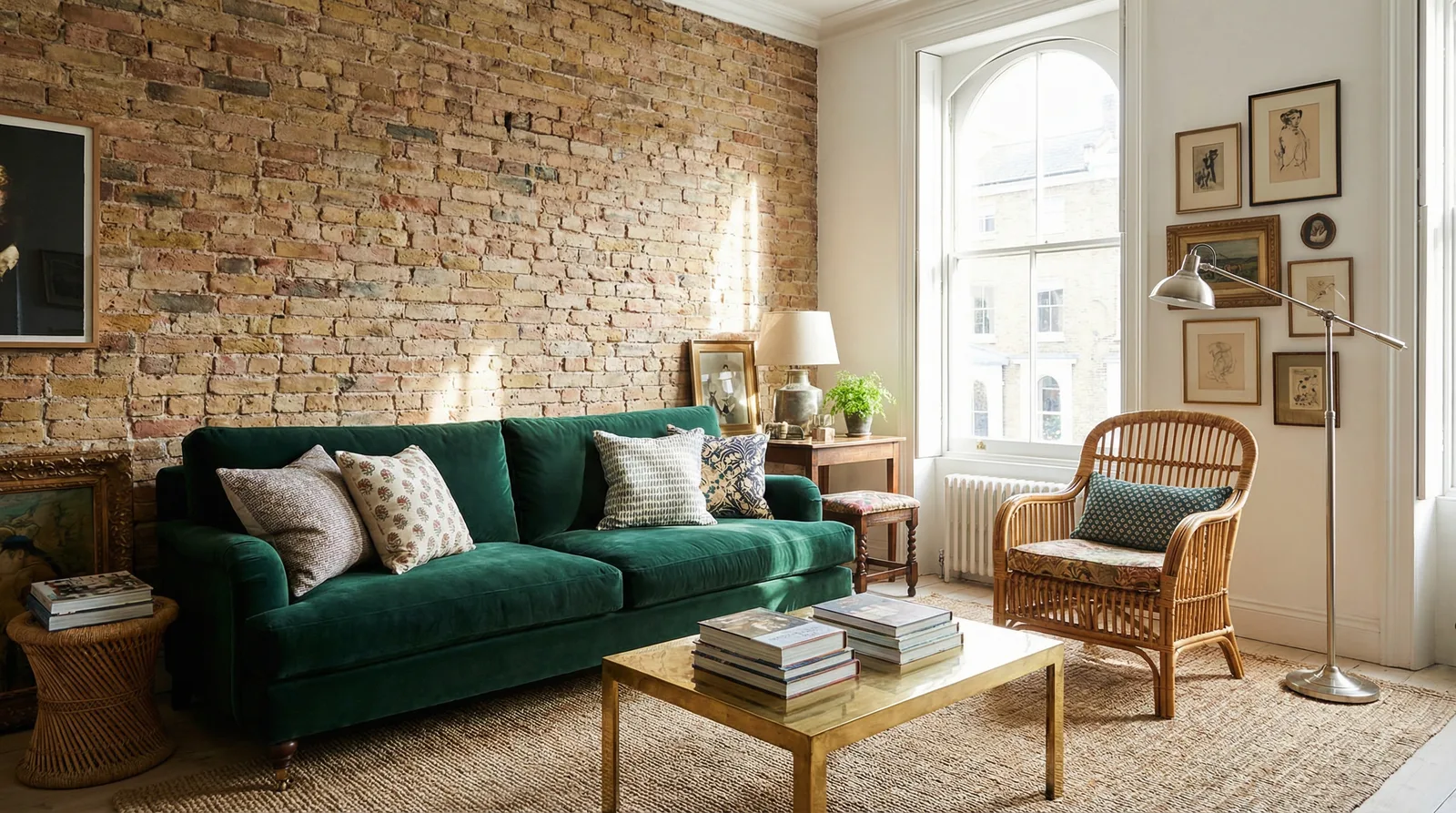 Фактурные контрасты в стиле Эклектика — пример интерьера | RoomGPT