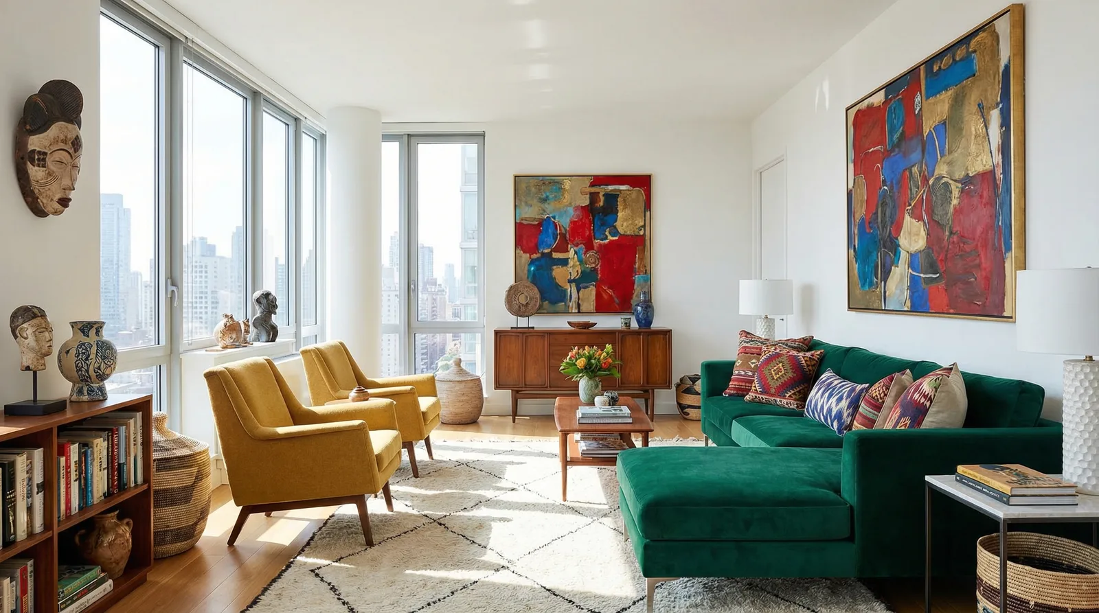 Интерьер в стиле Эклектика — пример дизайна квартиры | RoomGPT