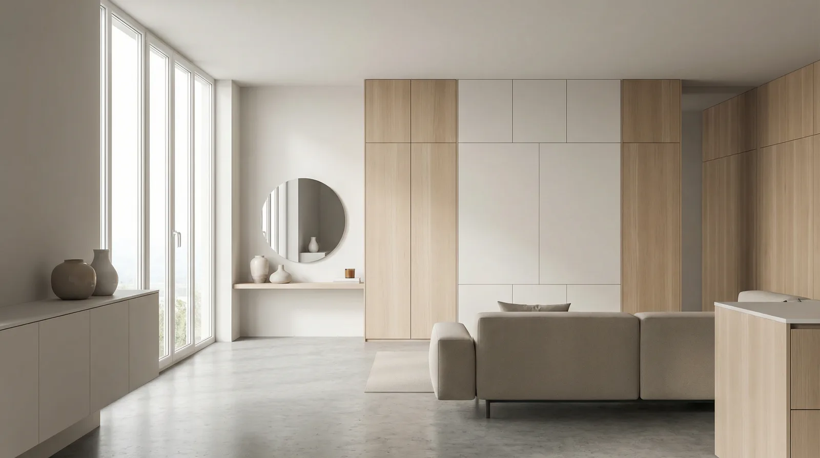 Скрытые системы хранения в стиле Минимализм — пример интерьера | RoomGPT